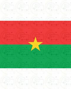 Burkino faso flag sticker
