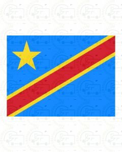 DR Congo Flag Sticker