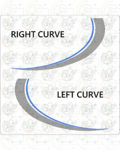Compass Caravan Curved Sticker