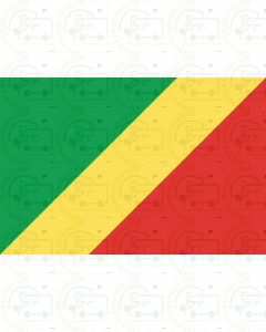Congo flag sticker