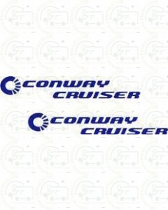 Conway Cruiser Decal (Pair) Caravan Stickers