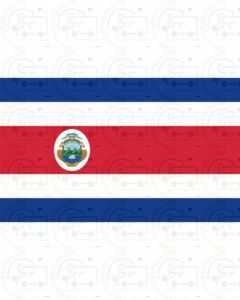 Costa Rica Flag Sticker