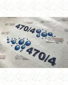 Bailey 470/4 stickers