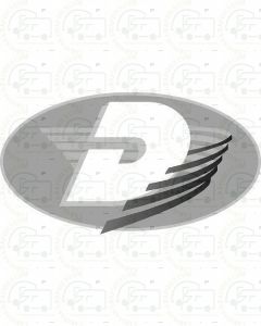Dethleffs Oval D Greyscale Motorhome Sticker CG