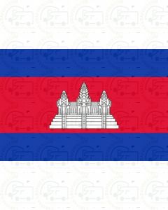 Cambodia flag sticker