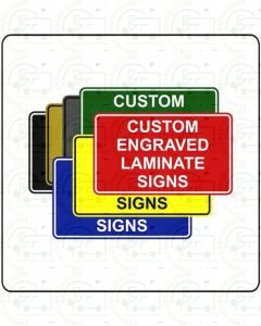 Engraved Safety Sign, Laminate Plastic