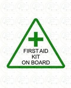 First Aid Kit On Board Sticker