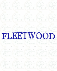 Fleetwood Bulge Lettering sticker graphic