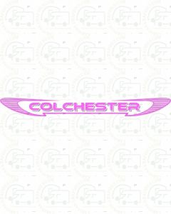 FLEETWOOD COLCHESTER FRONT GRAPHIC BY CARAVAN GRAPHICS