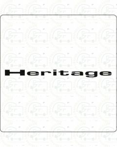 Fleetwood Heritage caravan lettering sticker