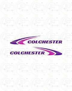 Fleetwood Colchester 2002 Sides Lettering Graphics