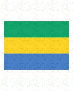 Gabon Flag Sticker