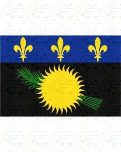 Guadeloupe Flag Sticker