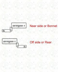 IH Oregon R Motorhome sticker Decal by CG