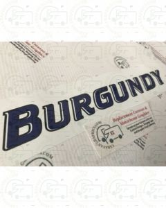 Bailey Pageant Burgundy Sticker