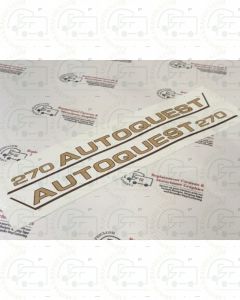Brown Autoquest 270 motorhome decal sticker