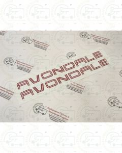 Avondale  Caravan Stickers (Pair)