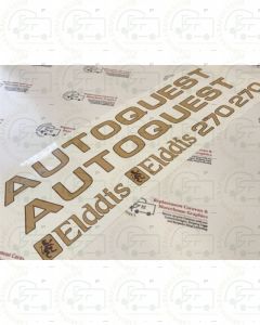 Talbot Elddis Autoquest 270 motorhome decal sticker