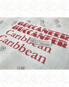 buccaneer carribean caravan stickers 