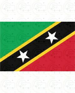 Saint Kitts and Nevis Flag Sticker