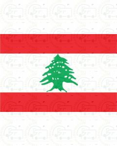 Lebanon Flag Sticker