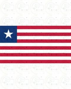 Liberia Flag Sticker
