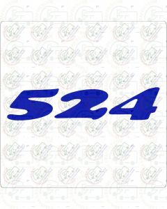 CG Lunar Apollo 2000 Model Number Sticker Decal Graphic (Pair)
