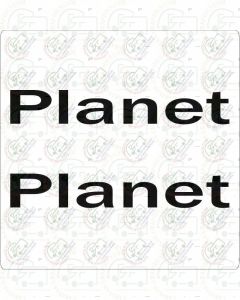Lunar Planet decal graphic sticker