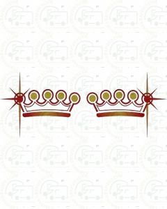 Autocruise Marquis Crown Stickers (Mirror Pair)