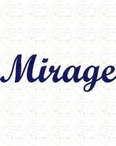 Mirage lettering (Script version) Motorhome Graphics decal sticker