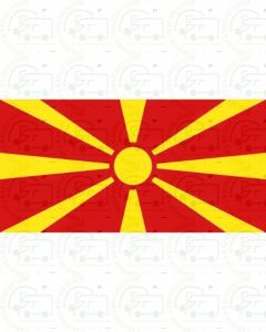 Macedonia Flag Sticker