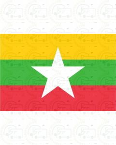 Myanmar Flag Sticker
