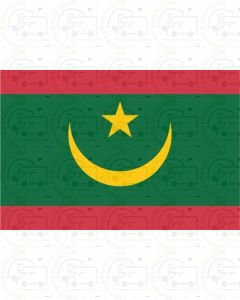 Mauritania Flag Sticker