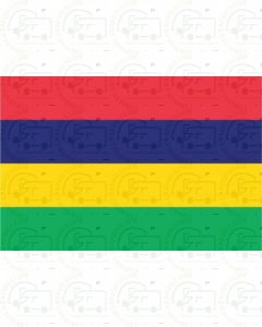 Mauritius Flag Sticker
