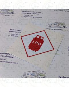 LPG self adhesive sticker