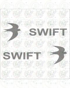 Swift with Birds Caravan Sticker