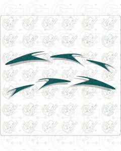 Swift chequered flash stickers