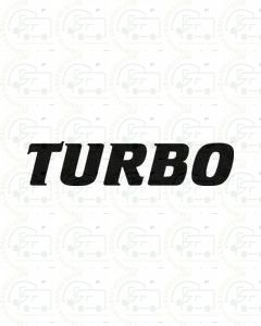 Mirage Turbo Lettering Motorhome Graphics decal sticker