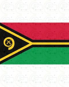 Vanuatu Flag Sticker