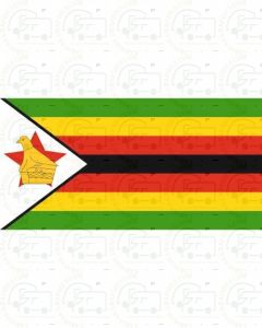 Zimbabwe Flag Sticker