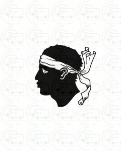 Corsica flag sticker 