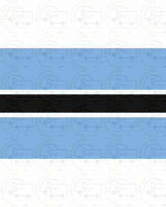 Botswana flag sticker 