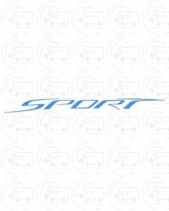 CG Knaus 'Sport & Fun' SPORT Sticker Decal Graphics.