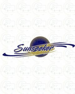 CG Elddis Sunseeker Rear Swoosh Blue and Gold