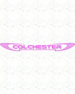 FLEETWOOD COLCHESTER FRONT GRAPHIC BY CARAVAN GRAPHICS