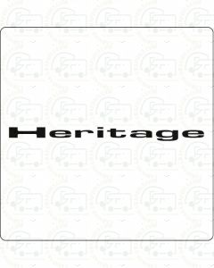 Fleetwood Heritage caravan lettering sticker