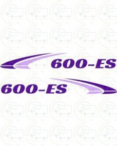 Fleetwood 600-ES Nubering Decal Stickers