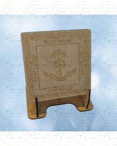 Scotland Stag, Deer, Thistle and Boar Wooden Coasters (Set of 4)