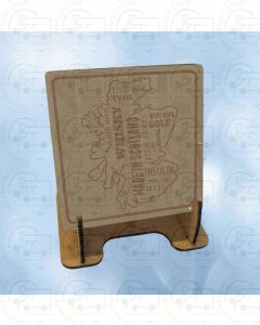 Made In Scotland Map Wooden Coasters (Set of 4) by Galloway Crafts