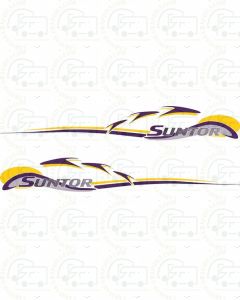 Swift Suntor Main Side Graphics Dark purple Version